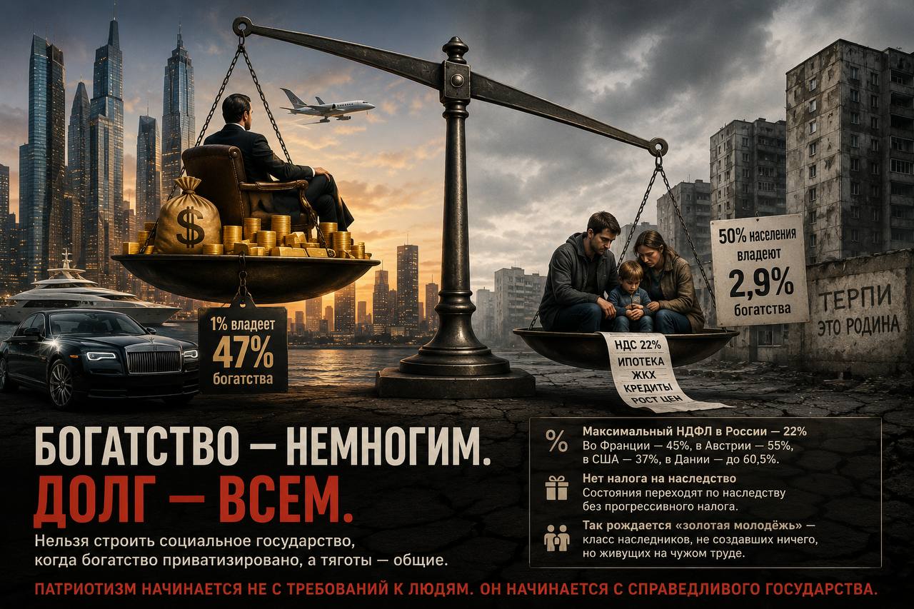 Богатство — немногим. Долг — всем